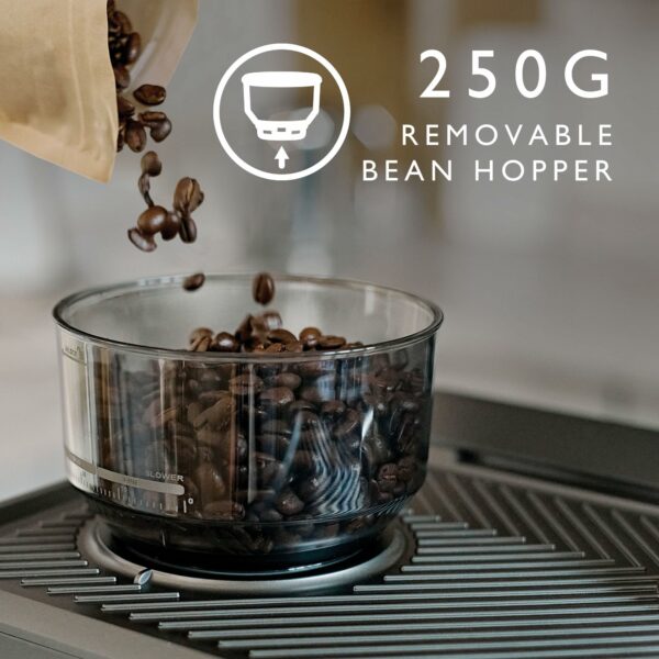 Dualit Espressivo Pro Coffee Machine - Dual Boiler - Integrated Coffee Bean Grinder - Steam Wand - 2.8L Removable Water Tank - Built in Warming Plate - 20 Bar Pressure - Stainless Steel