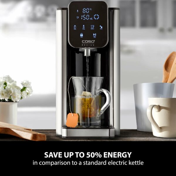 CASO HW 660 Turbo Hot Water Dispenser for Home | 2.7L Instant Hot Water Dispenser with Filter for Hot Drinks | One Cup Boiling Water Dispenser | Saves up to 50% Energy | Filtered Water Dispenser