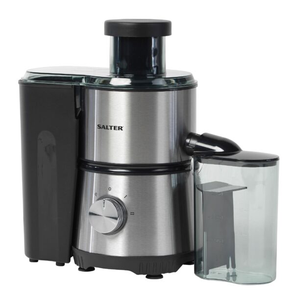 Salter 4 In 1 Juicer & Blender – Fruit Juicer & Smoothie Maker, 1L Jug Blender, Includes 600ml Sports Bottle & Fridge Storage Container, Coffee & Spice Grinder, 2 Speed Settings & Pulse, 400W, EK4294