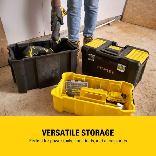 Stanley Essential Rolling Workshop Toolbox, 3-in1 Stackable Units, Portable Tool Solution, STST1-80151