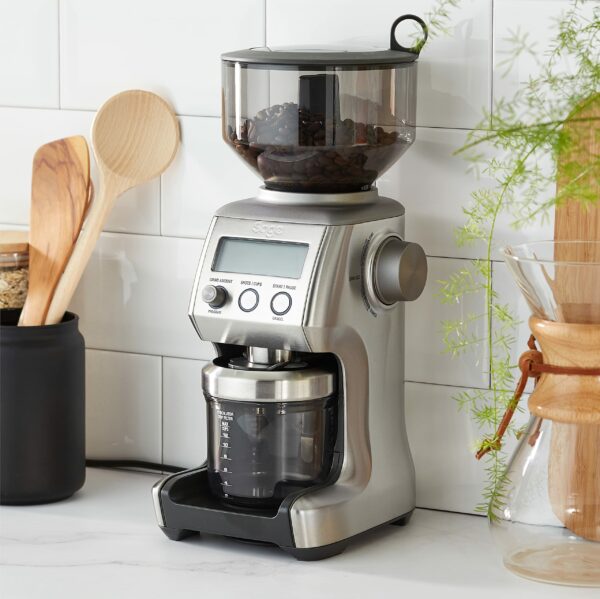 Sage - The Smart Grinder Pro - Conical Burr Coffee Grinder - Programmable, Automatic, Brushed Stainless Steel