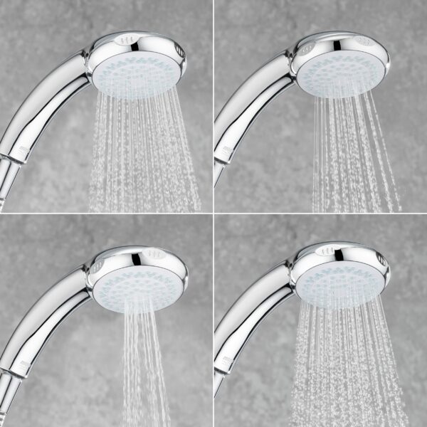 Mira Showers Logic Showerhead Handheld 4 Spray Showerhead Chrome 2.1605.176