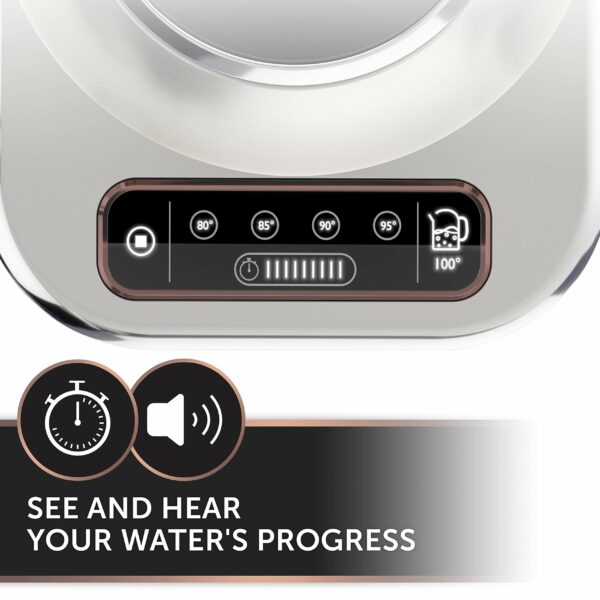 Breville Selecta Temperature Select Electric Kettle | 1.7L | 3kW Fast Boil | Digital Temperature Control | Brushed Stainless Steel [VKT159]