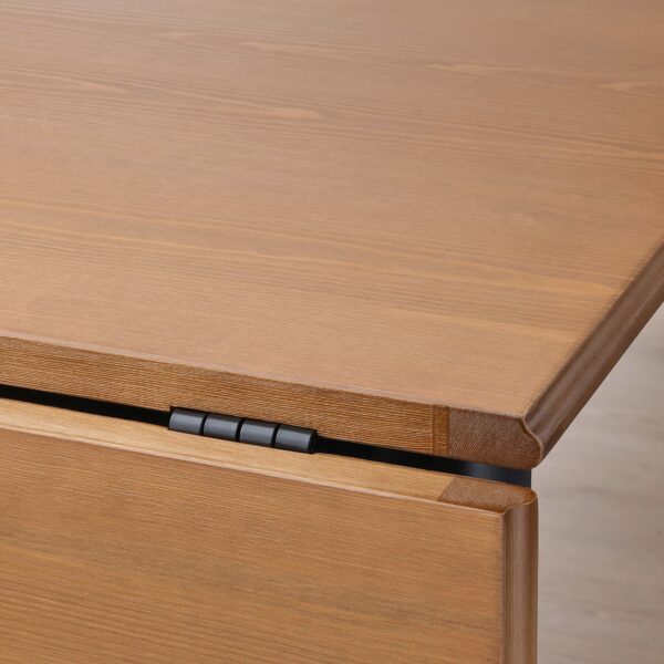 Ikea Danderyd Drop Leaf Table, 74/134x80 cm, Pine Veneer/Black