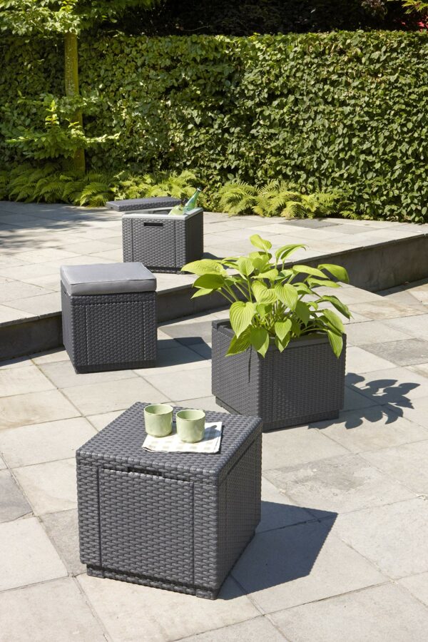 Keter Cube with Storage and Cushion