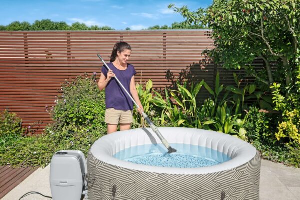 Lay-Z-Spa Underwater Rechargeable Vacuum, Wireless Cleaning Tool for Hot Tubs and Pools, Hot Tub Maintenance, Grey,60313