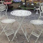 Fabulous French Style Ornate Cream Metal Garden Bistro Set