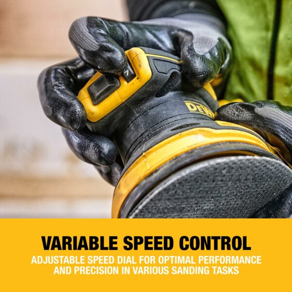DEWALT 18V XR Brushless 125mm Sander, Bare Unit, DCW210N-XJ