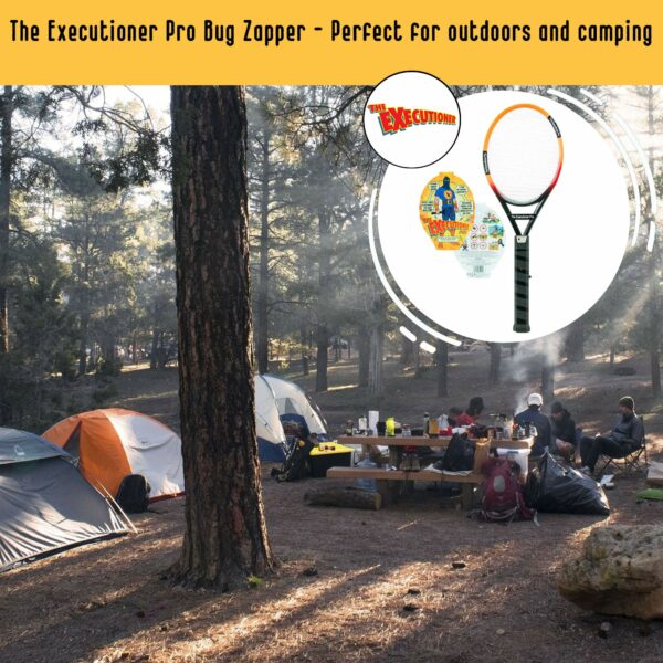 The Executioner Pro Fly Zapper Mosquito, Wasp, Bug, Insect Killer Swatter Electric Fly Zapper Racket Single Layer for Efficient Zapping Indoor Outdoor