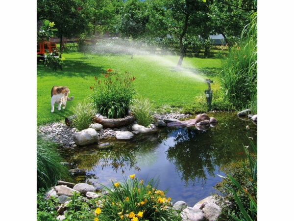 GARDIGO® Water Jet Animal Repellent | Bird Repellent, Heron Repellent, Cat Repellent Garden | Motion Activated Sprinkler | Up to 10m Range | Pigeon Deterrent Heron Scarer | Batteries Included
