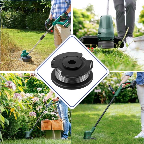 4 Pieces Strimmer Wire Replacement Spool and Line Compatible with Bosch ART 23 SL ART 26 SL, EasyGrassCut 18, 23, 26, 18-230,18-260, Grass Trimmer F016800569 F016800385