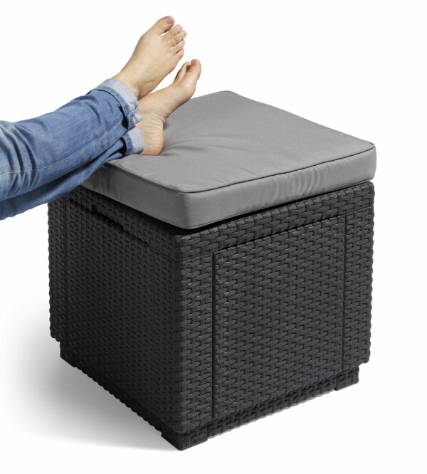 Keter Cube with Storage and Cushion