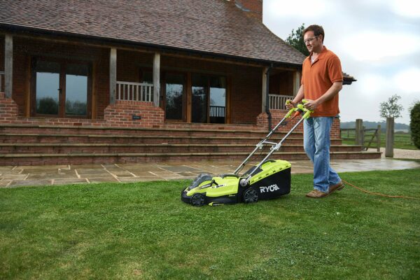 Ryobi RLM16E36H 1600W 36cm Lawnmower, [Amazon Exclusive],Hyper Green