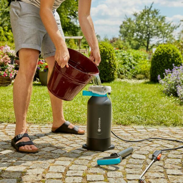 Gardena Pressure Sprayer Comfort, Turquoise, Black, Grey, Orange, Silver, Metallic., 5 L