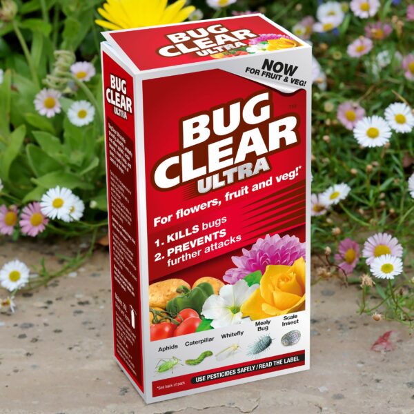 Bug Clear Ultra for Flowering Plants,Liquid Concentrate Insecticide and Acaricide, 200 ml