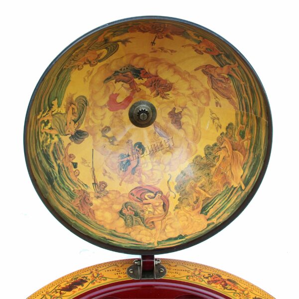 WestWood Vintage Globe Shaped Mini Bar | Drinks Cabinet Whisky Wine Spirits Cabinet | Decanter Storage | Alcohol Host Trolley | Ancient World Map Theme – 360MM