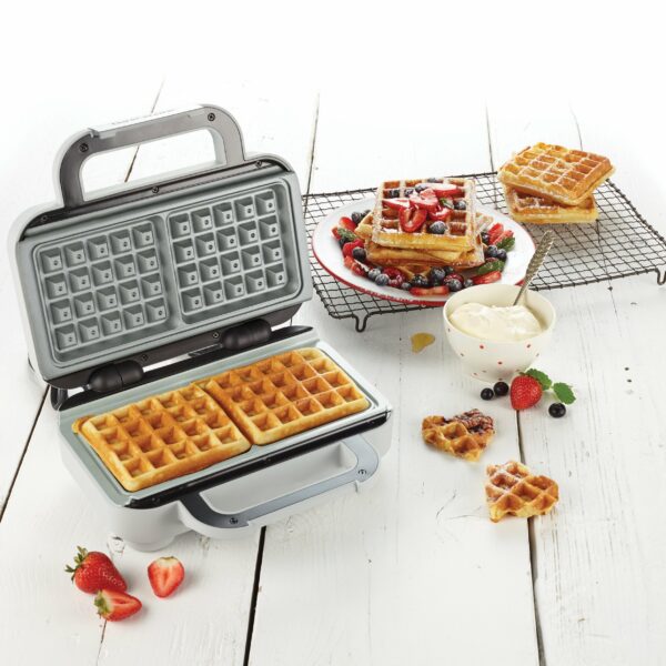 Create delicious, homemade sweet or savoury waffles – ideal as an indulgent snack or family treat