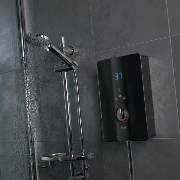 Bristan BL3105 B Bliss 3 Electric Shower, 10.5 kW, Black