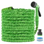 150FT Expandable Flexible Garden Hose with 7 Setting Professional Water Spray Nozzle