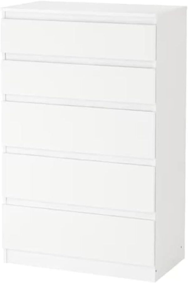 Ikea Kallax Kullen Drawer Set Chest of Drawers Bedroom Furniture - 5 Draw Chest in White