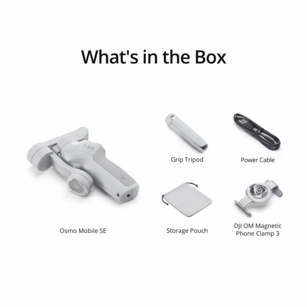 DJI OSMO Mobile SE smartphone gimbal, 3-axis stabilization, handy and foldable, Android and iPhone gimbal with ShotGuides