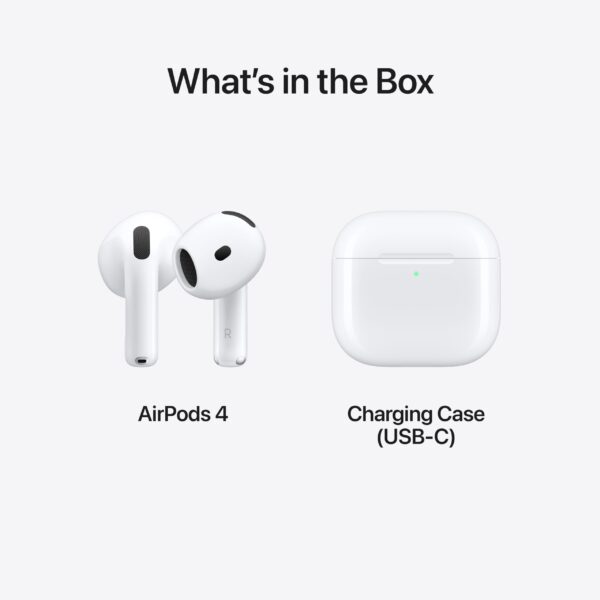 Apple AirPods 4 Wireless Earbuds Sweat and Water Resistant USB-C Charging Case