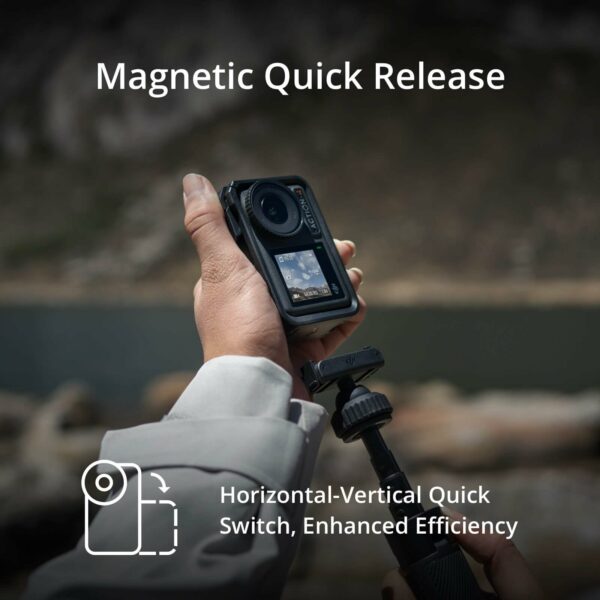 DJI Osmo Action 4 Essential Combo, Action Camera 4K/120fps with a 1/1.3-Inch Sensor, Stunning Low-Light Imaging Underwater Camera