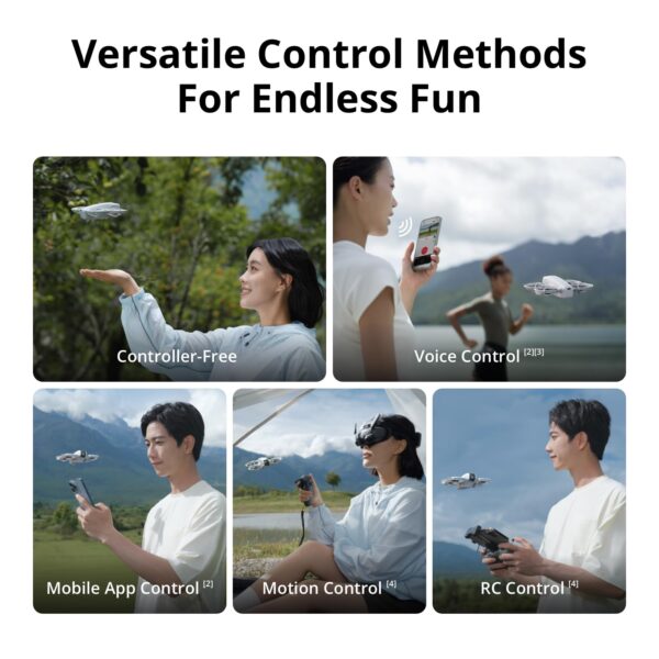 DJI Neo Fly More Combo, Mini Drone with 4K UHD Camera for Adults, 135g Self Flying Drone that Follows You, Palm Takeoff
