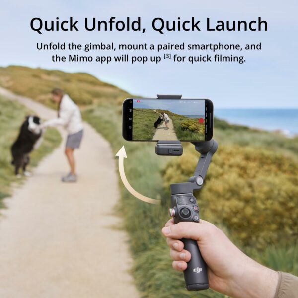 DJI Osmo Mobile 7P Gimbal Stabilizer for iPhone, Android, Native Tracking, Lighting, 3-Axis Phone Gimbal, Quick Launch, One-Tap Edit