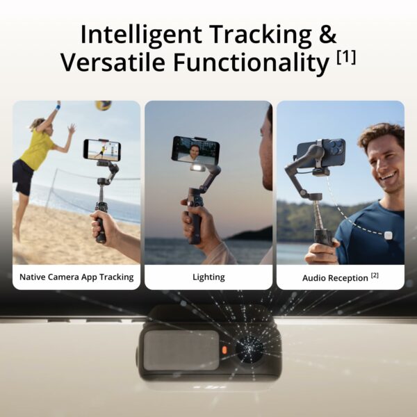 DJI Osmo Mobile 7P Gimbal Stabilizer for iPhone, Android, Native Tracking, Lighting, 3-Axis Phone Gimbal, Quick Launch, One-Tap Edit