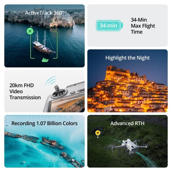 DJI Mini 4 Pro Fly More Combo with DJI RC 2 (screen remote controller), Folding Mini-Drone with 4K HDR Video Camera