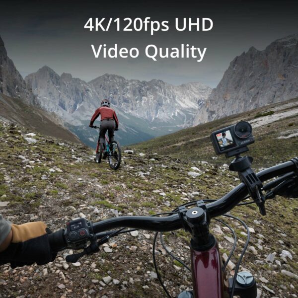 DJI Osmo Action 4 Essential Combo, Action Camera 4K/120fps with a 1/1.3-Inch Sensor, Stunning Low-Light Imaging Underwater Camera