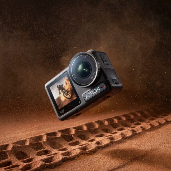 DJI Osmo Action 4 Essential Combo, Action Camera 4K/120fps with a 1/1.3-Inch Sensor, Stunning Low-Light Imaging Underwater Camera